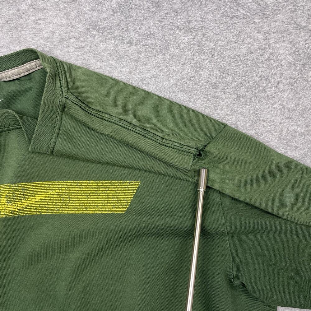 Nike y2k graphic t-shirt green yellow center logo size large - Picture 5 of 9